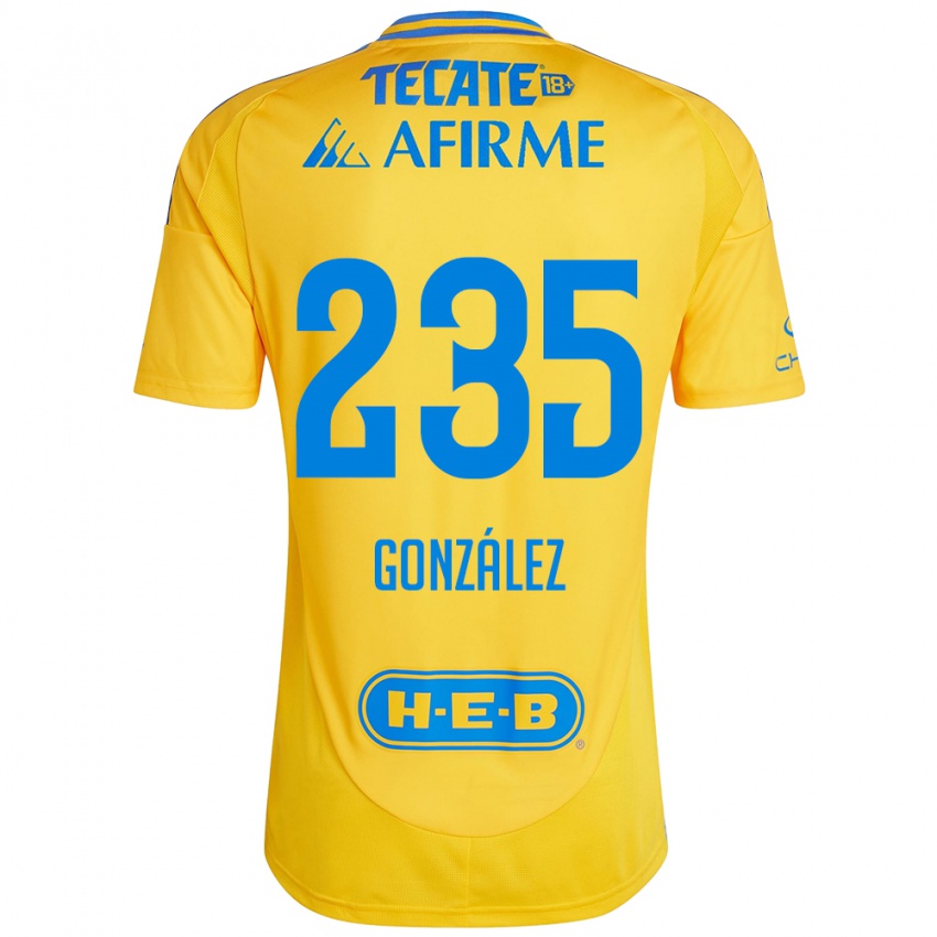 Kinder Mauricio González #235 Goldgelb Heimtrikot Trikot 2024/25 T-Shirt Österreich