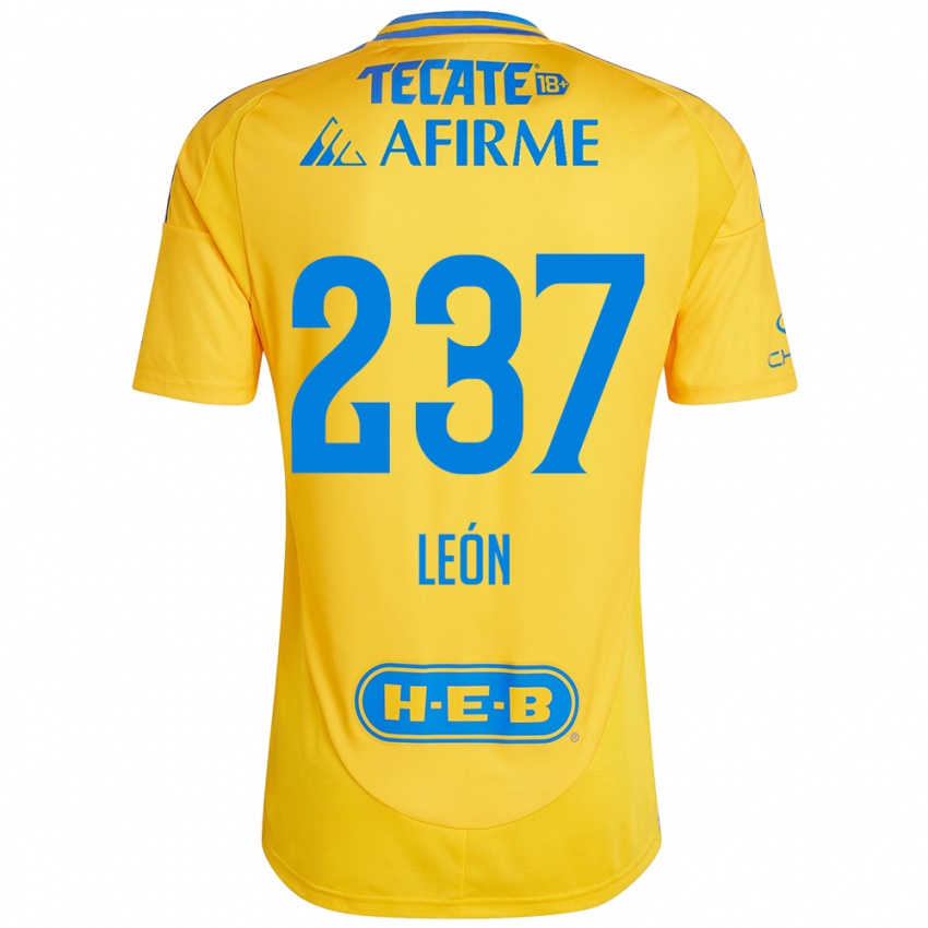 Kinder Gabriel León #237 Goldgelb Heimtrikot Trikot 2024/25 T-Shirt Österreich