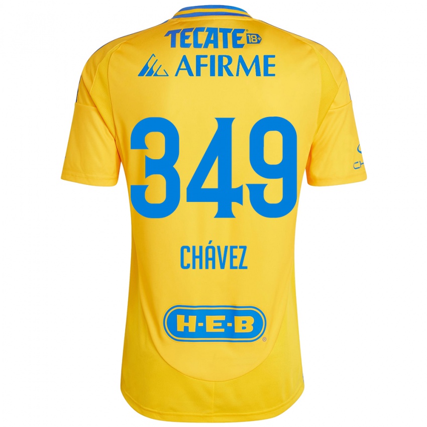 Kinder Jorge Chávez #349 Goldgelb Heimtrikot Trikot 2024/25 T-Shirt Österreich