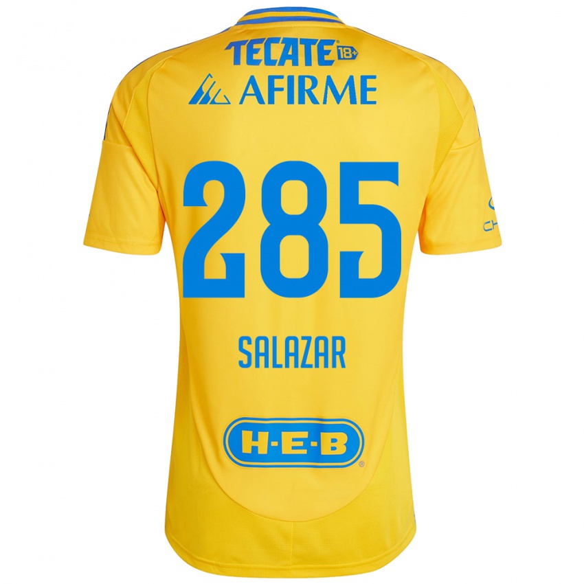 Kinder Bryan Salazar #285 Goldgelb Heimtrikot Trikot 2024/25 T-Shirt Österreich