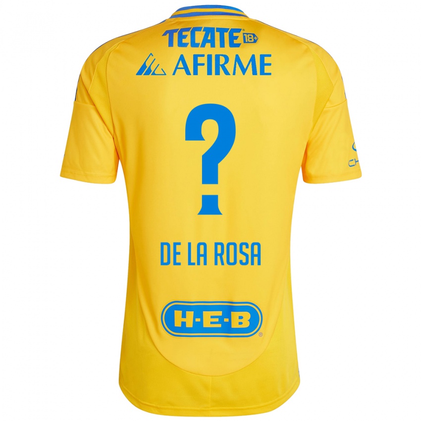 Kinder Luis De La Rosa #0 Goldgelb Heimtrikot Trikot 2024/25 T-Shirt Österreich