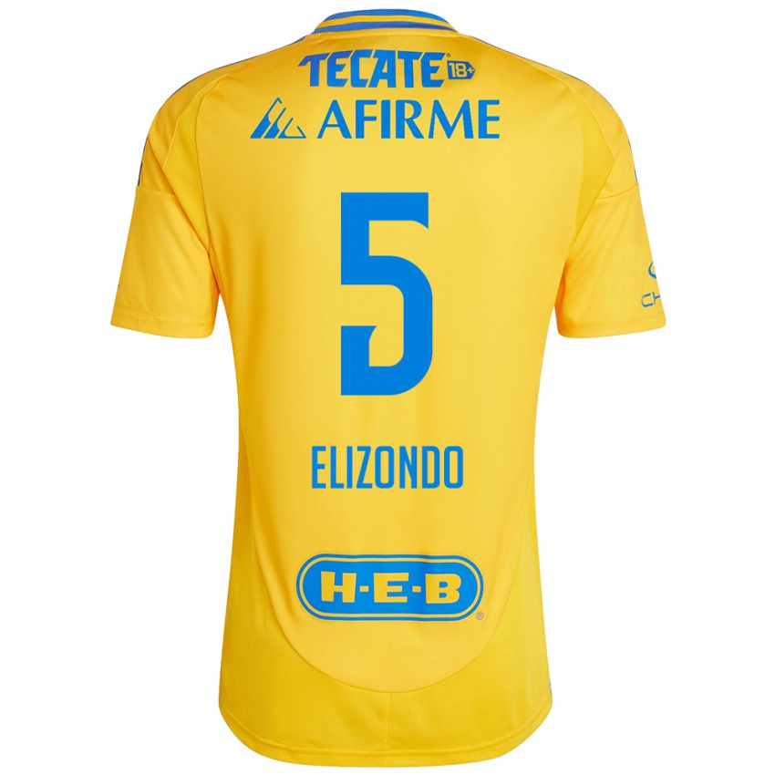 Kinder Fernanda Elizondo #5 Goldgelb Heimtrikot Trikot 2024/25 T-Shirt Österreich