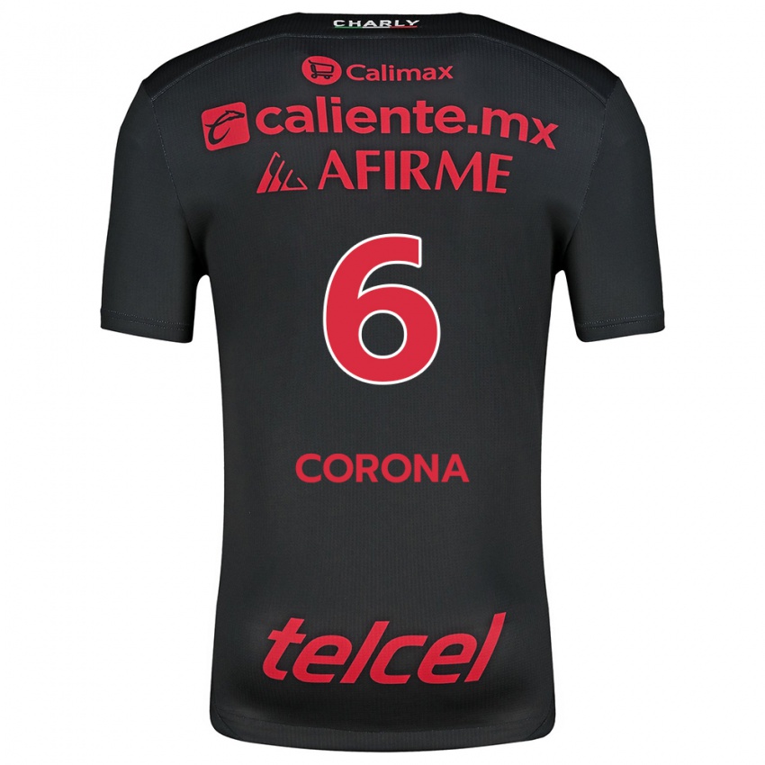 Kinder Joe Corona #6 Schwarz Rot Heimtrikot Trikot 2024/25 T-Shirt Österreich