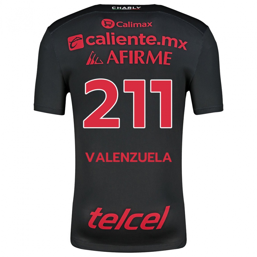 Kinder Aldieri Valenzuela #211 Schwarz Rot Heimtrikot Trikot 2024/25 T-Shirt Österreich