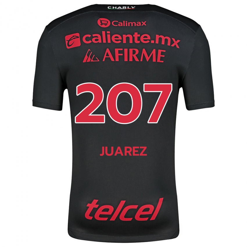 Kinder José Juárez #207 Schwarz Rot Heimtrikot Trikot 2024/25 T-Shirt Österreich