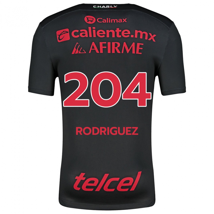 Kinder Jesús Rodríguez #204 Schwarz Rot Heimtrikot Trikot 2024/25 T-Shirt Österreich