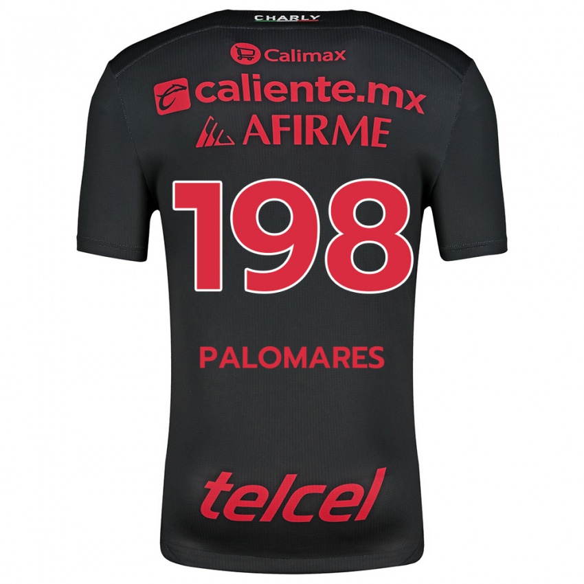 Kinder Ramón Palomares #198 Schwarz Rot Heimtrikot Trikot 2024/25 T-Shirt Österreich