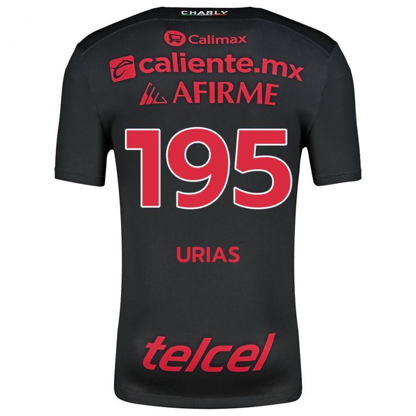 Kinder Héctor Urías #195 Schwarz Rot Heimtrikot Trikot 2024/25 T-Shirt Österreich