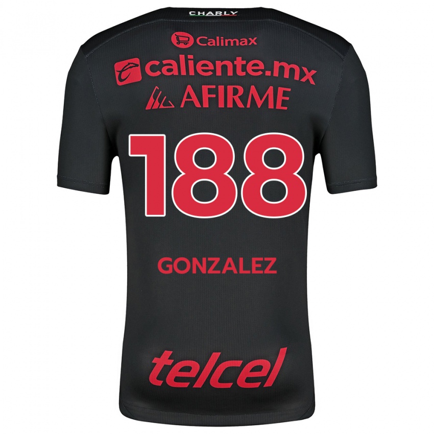 Kinder Jorge González #188 Schwarz Rot Heimtrikot Trikot 2024/25 T-Shirt Österreich