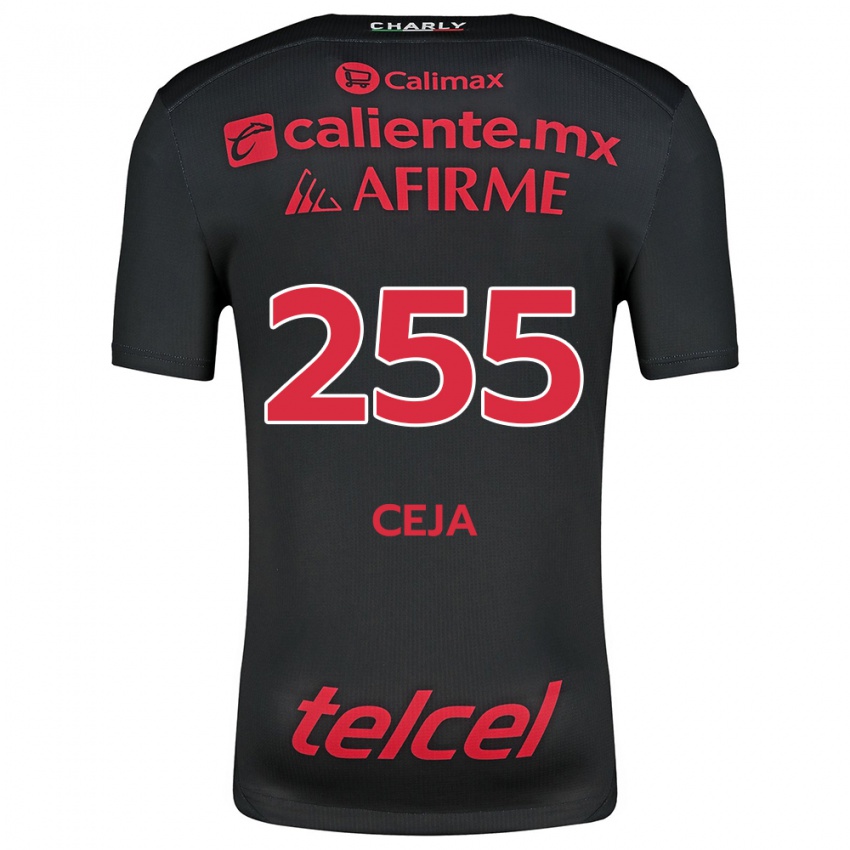 Kinder Julio Ceja #255 Schwarz Rot Heimtrikot Trikot 2024/25 T-Shirt Österreich