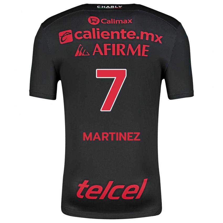 Kinder Alejandro Martínez #7 Schwarz Rot Heimtrikot Trikot 2024/25 T-Shirt Österreich