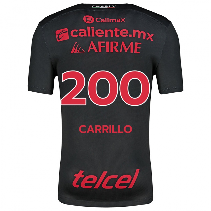 Kinder Manuel Carrillo #200 Schwarz Rot Heimtrikot Trikot 2024/25 T-Shirt Österreich