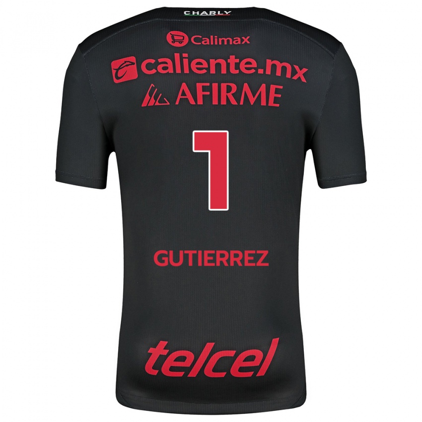 Kinder Alejandra Gutiérrez #1 Schwarz Rot Heimtrikot Trikot 2024/25 T-Shirt Österreich