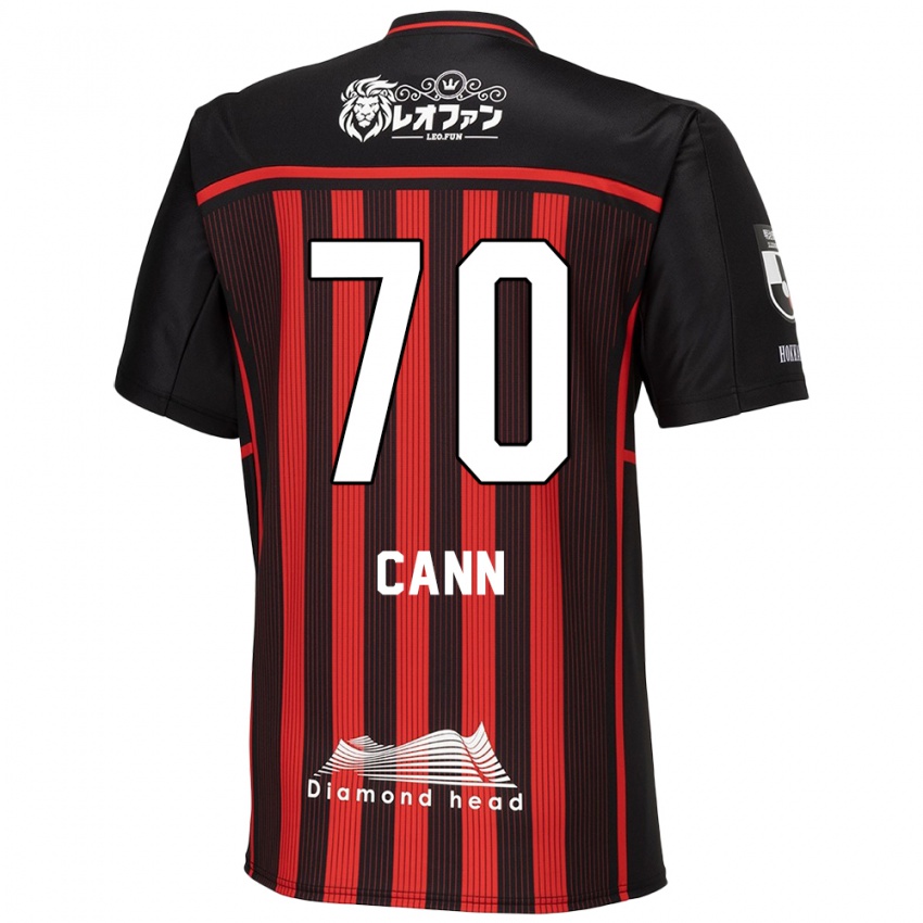 Kinder Francis Cann #70 Rot Schwarz Heimtrikot Trikot 2024/25 T-Shirt Österreich