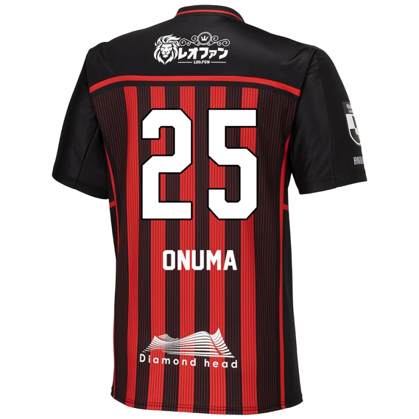 Kinder Akito Onuma #25 Rot Schwarz Heimtrikot Trikot 2024/25 T-Shirt Österreich