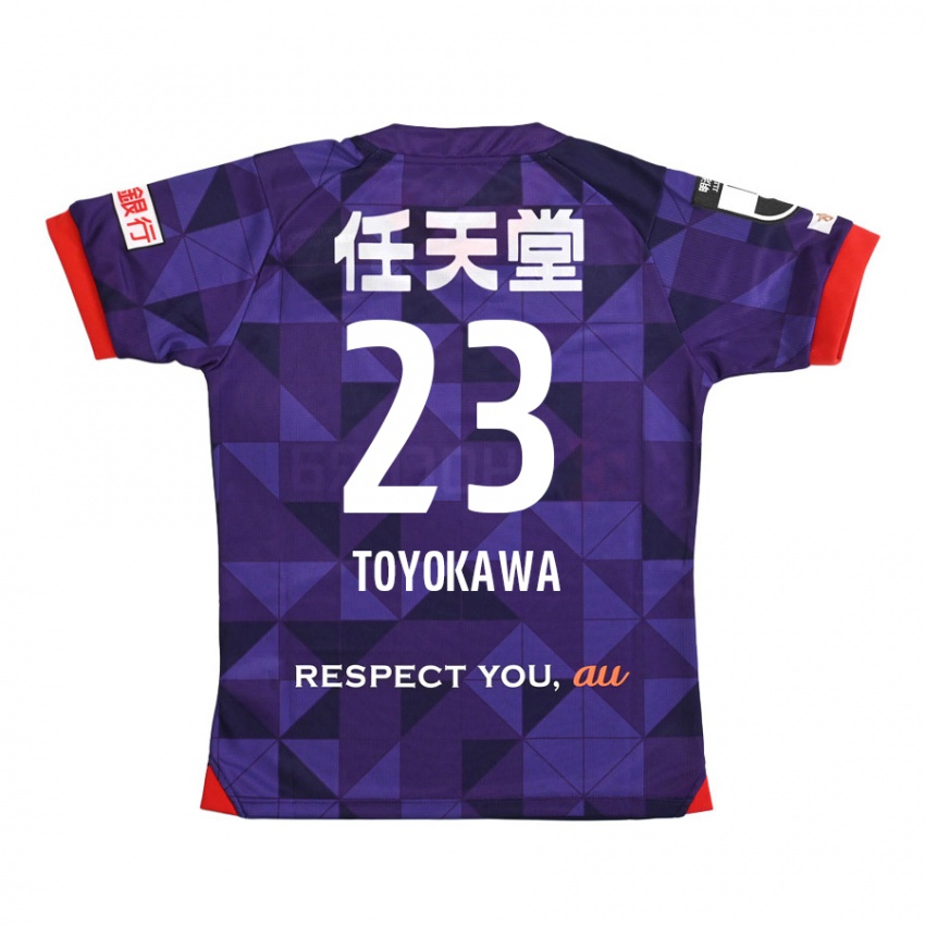 Kinder Yuta Toyokawa #23 Lila Weiß Heimtrikot Trikot 2024/25 T-Shirt Österreich