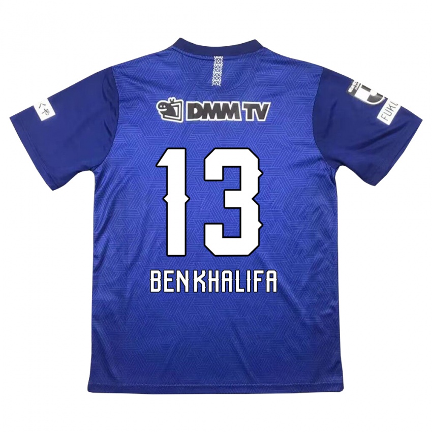 Kinder Nassim Ben Khalifa #13 Dunkelblau Heimtrikot Trikot 2024/25 T-Shirt Österreich