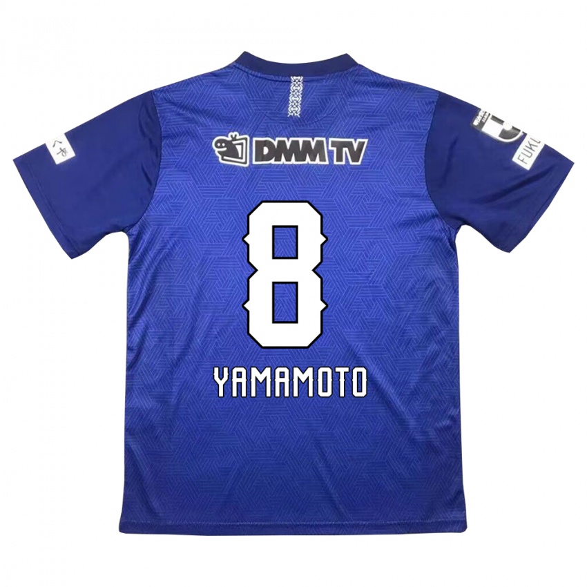 Kinder Shunsuke Yamamoto #8 Dunkelblau Heimtrikot Trikot 2024/25 T-Shirt Österreich