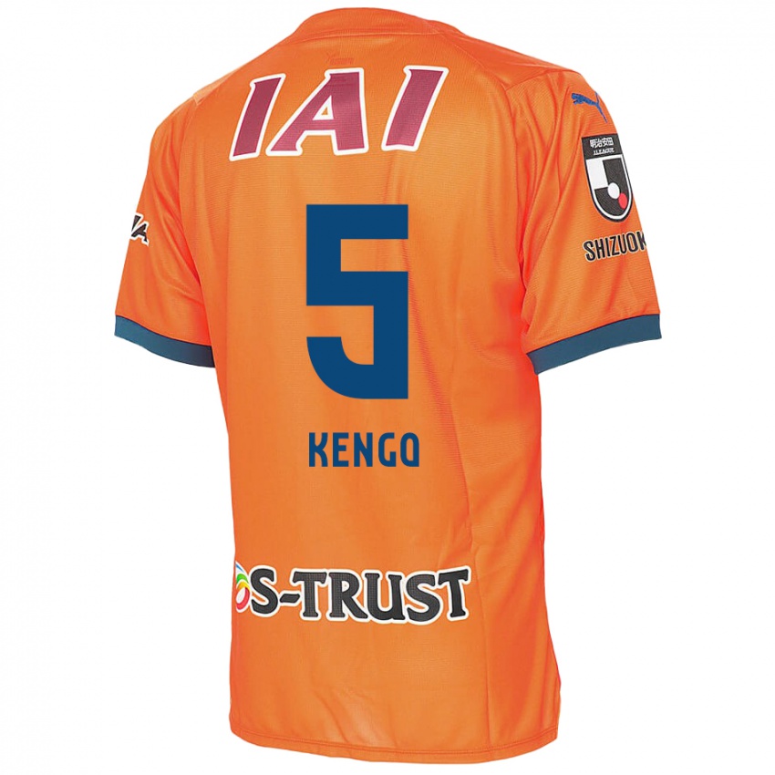 Kinder Kengo Kitazume #5 Orange Blau Heimtrikot Trikot 2024/25 T-Shirt Österreich