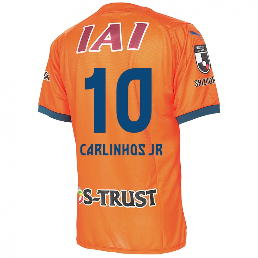 Kinder Carlinhos Junior #10 Orange Blau Heimtrikot Trikot 2024/25 T-Shirt Österreich