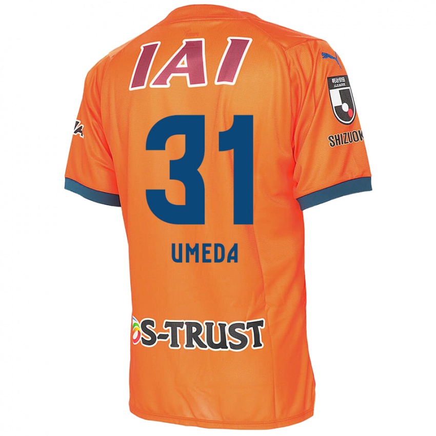 Kinder Togo Umeda #31 Orange Blau Heimtrikot Trikot 2024/25 T-Shirt Österreich