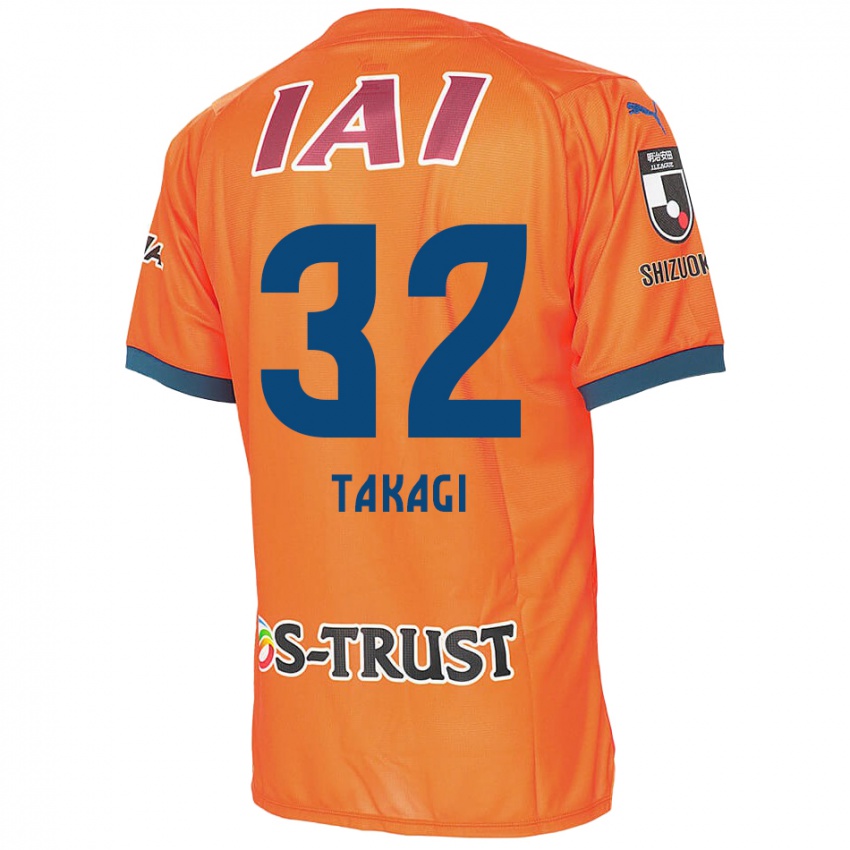 Kinder Sen Takagi #32 Orange Blau Heimtrikot Trikot 2024/25 T-Shirt Österreich