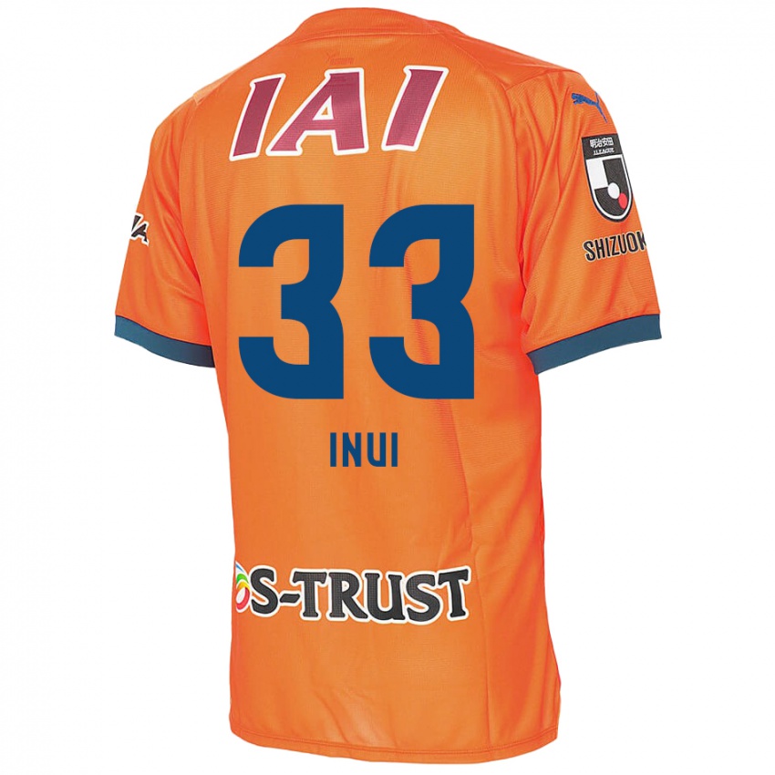 Kinder Takashi Inui #33 Orange Blau Heimtrikot Trikot 2024/25 T-Shirt Österreich