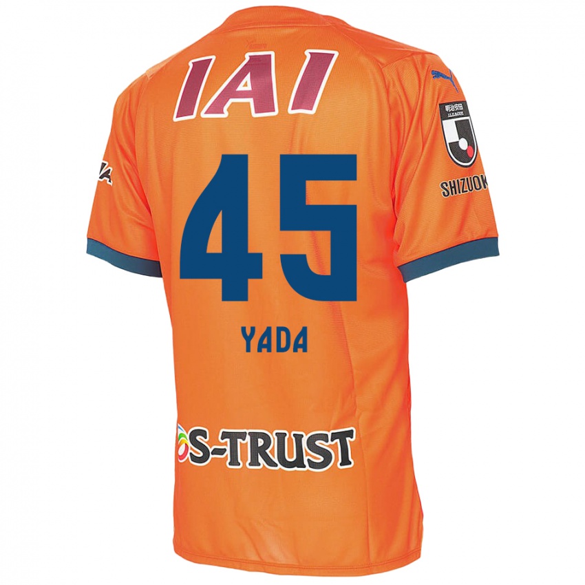 Kinder Ryunosuke Yada #45 Orange Blau Heimtrikot Trikot 2024/25 T-Shirt Österreich