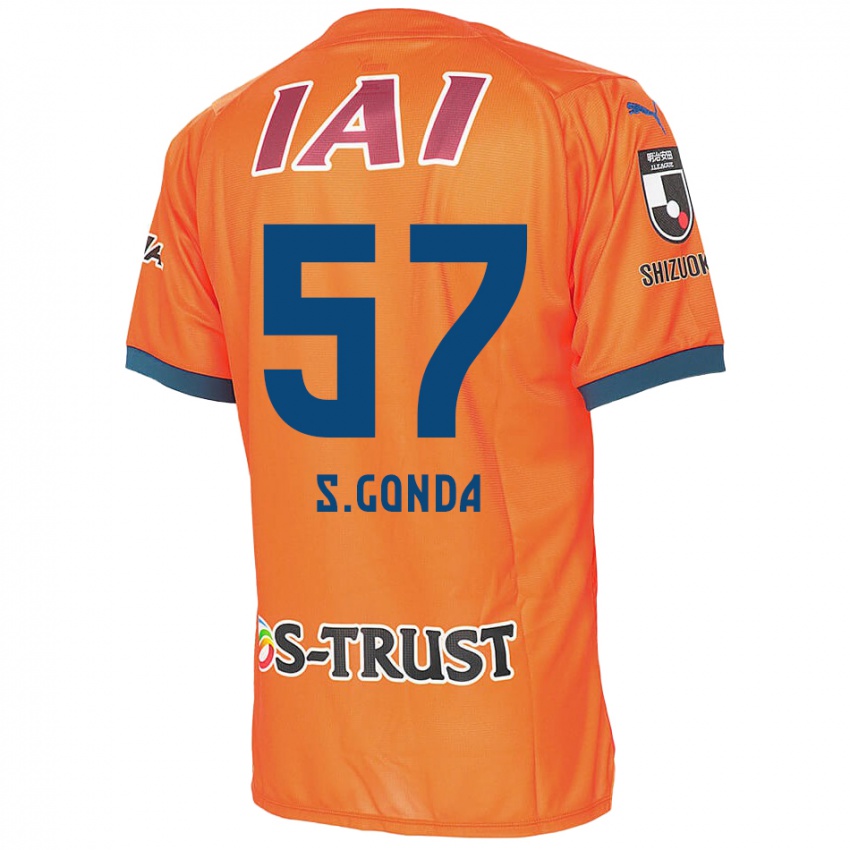 Kinder Shuichi Gonda #57 Orange Blau Heimtrikot Trikot 2024/25 T-Shirt Österreich