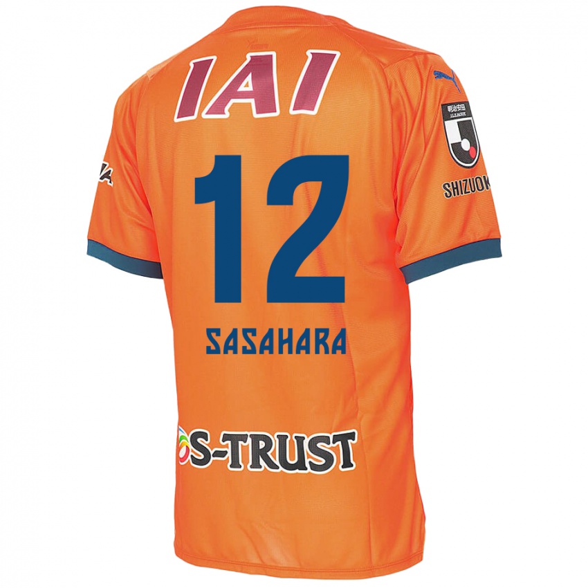 Kinder Kenshin Sasahara #12 Orange Blau Heimtrikot Trikot 2024/25 T-Shirt Österreich