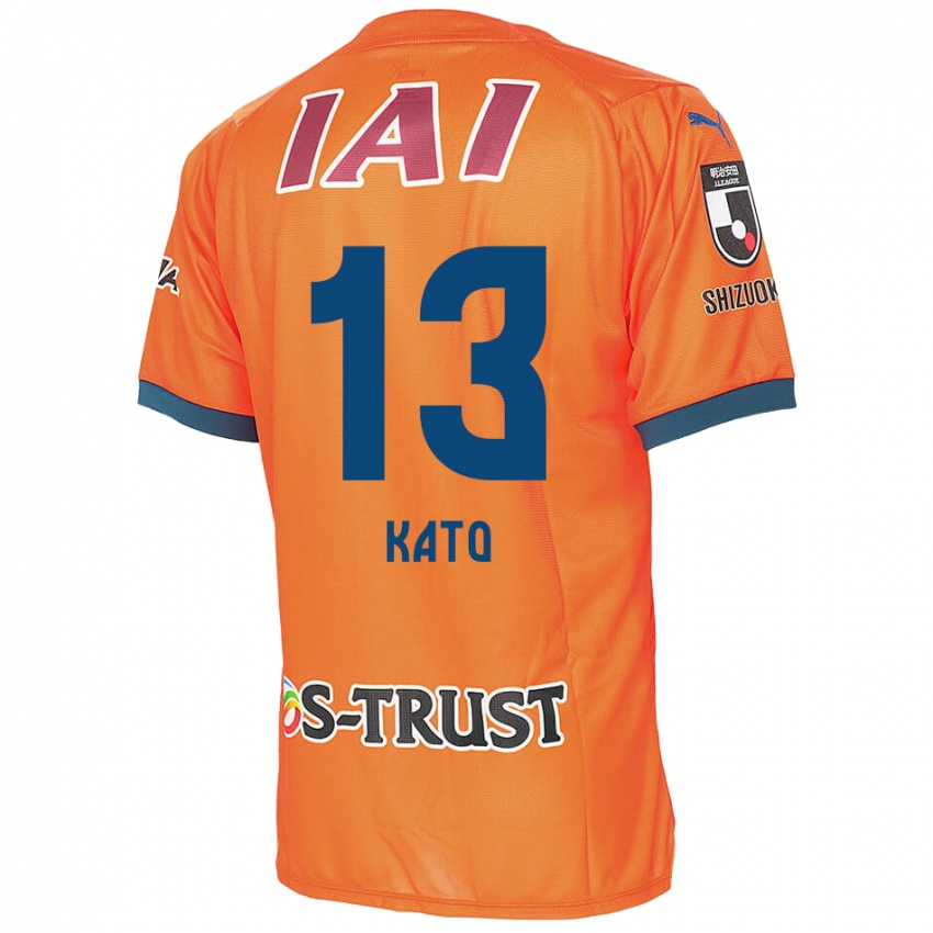 Kinder Daiya Kato #13 Orange Blau Heimtrikot Trikot 2024/25 T-Shirt Österreich