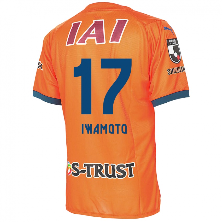 Kinder Shogo Iwamoto #17 Orange Blau Heimtrikot Trikot 2024/25 T-Shirt Österreich