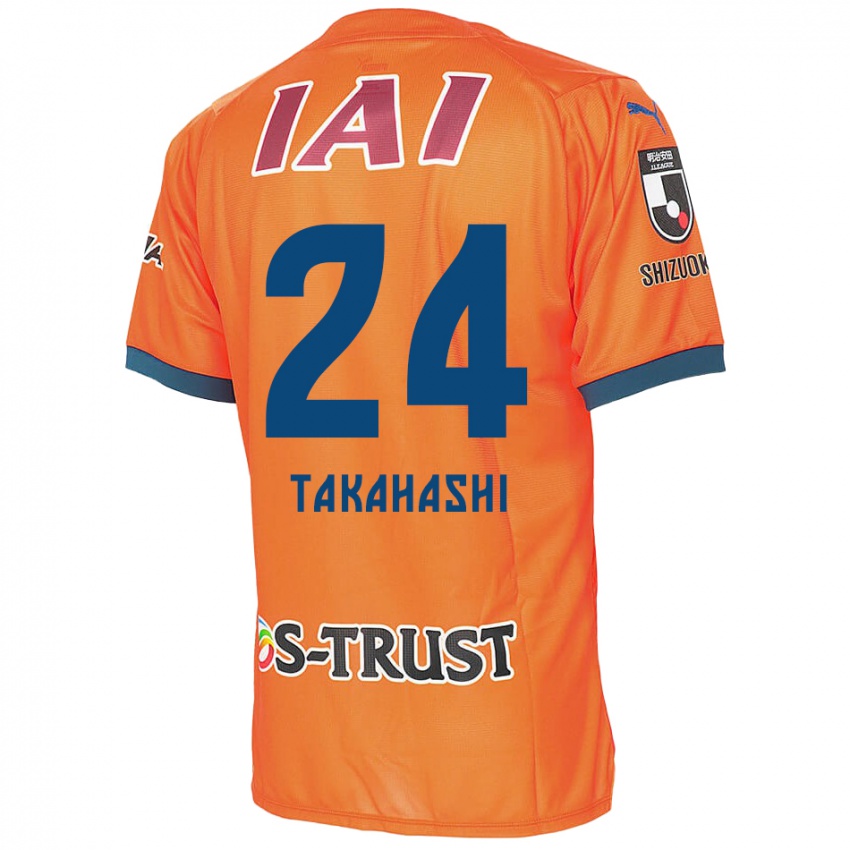 Kinder Yuzuki Takahashi #24 Orange Blau Heimtrikot Trikot 2024/25 T-Shirt Österreich