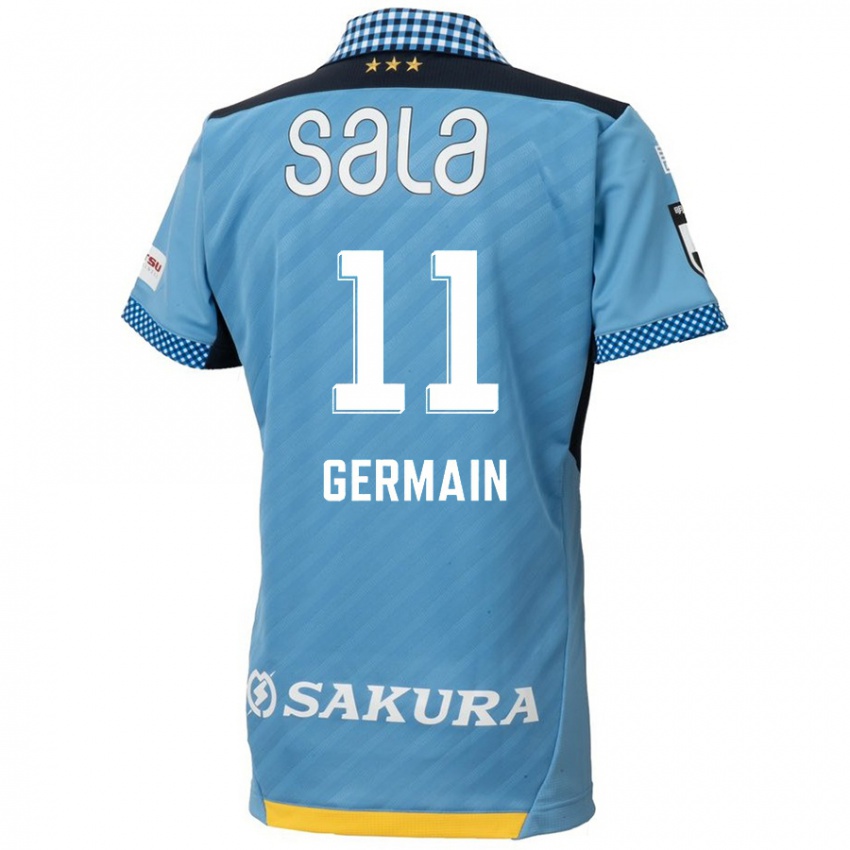 Kinder Ryo Germain #11 Blau Schwarz Heimtrikot Trikot 2024/25 T-Shirt Österreich