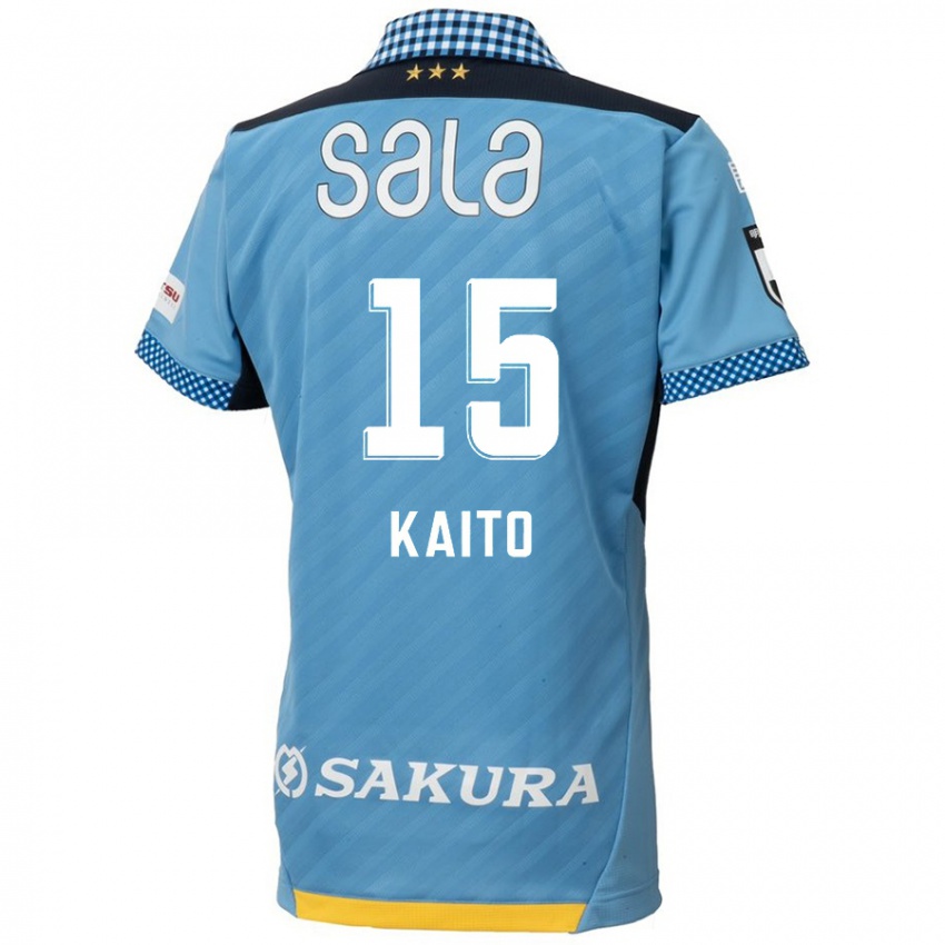 Kinder Kaito Suzuki #15 Blau Schwarz Heimtrikot Trikot 2024/25 T-Shirt Österreich