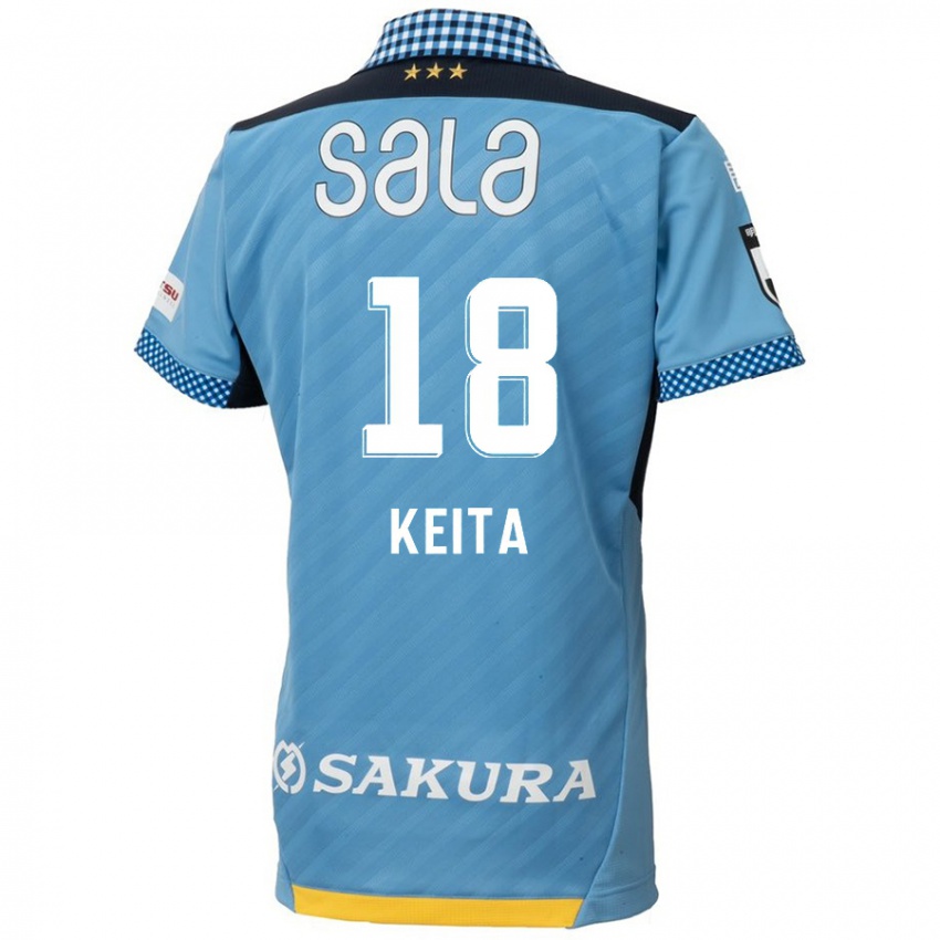 Kinder Keita Takahata #18 Blau Schwarz Heimtrikot Trikot 2024/25 T-Shirt Österreich