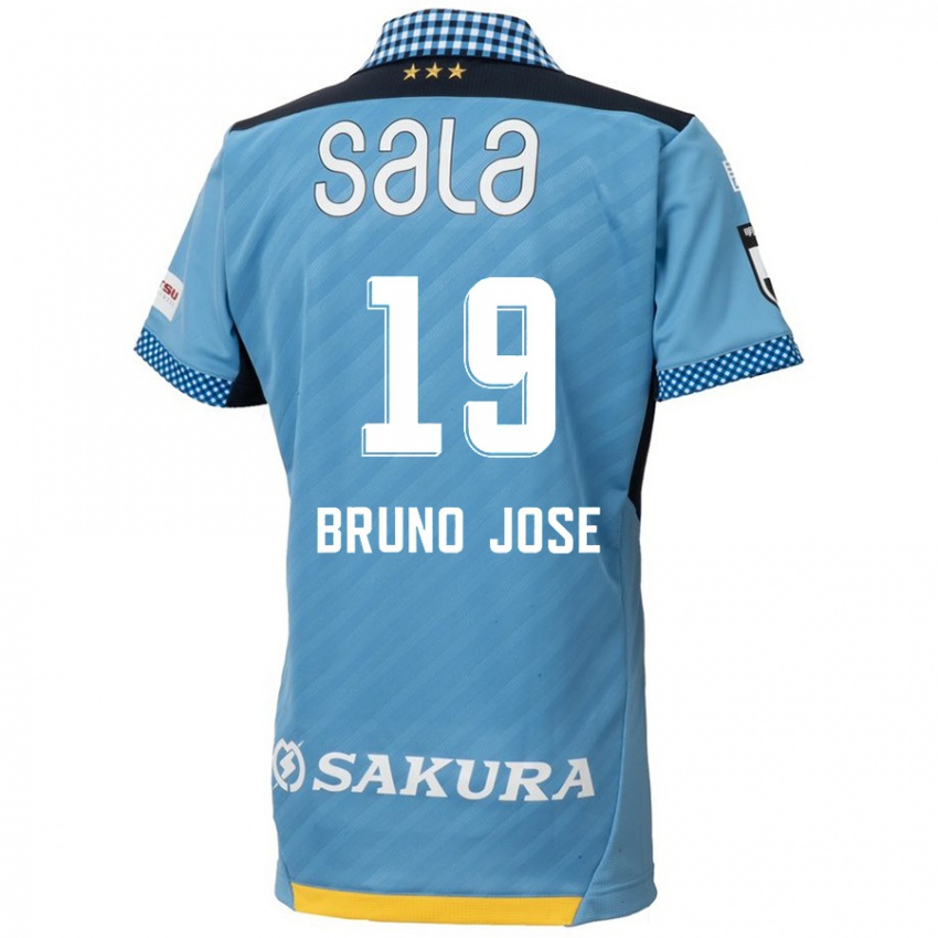 Kinder Bruno José #19 Blau Schwarz Heimtrikot Trikot 2024/25 T-Shirt Österreich