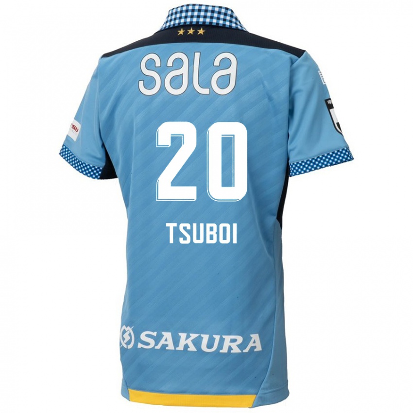 Kinder Yuya Tsuboi #20 Blau Schwarz Heimtrikot Trikot 2024/25 T-Shirt Österreich