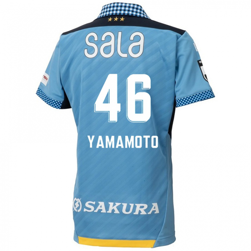 Kinder Shota Yamamoto #46 Blau Schwarz Heimtrikot Trikot 2024/25 T-Shirt Österreich