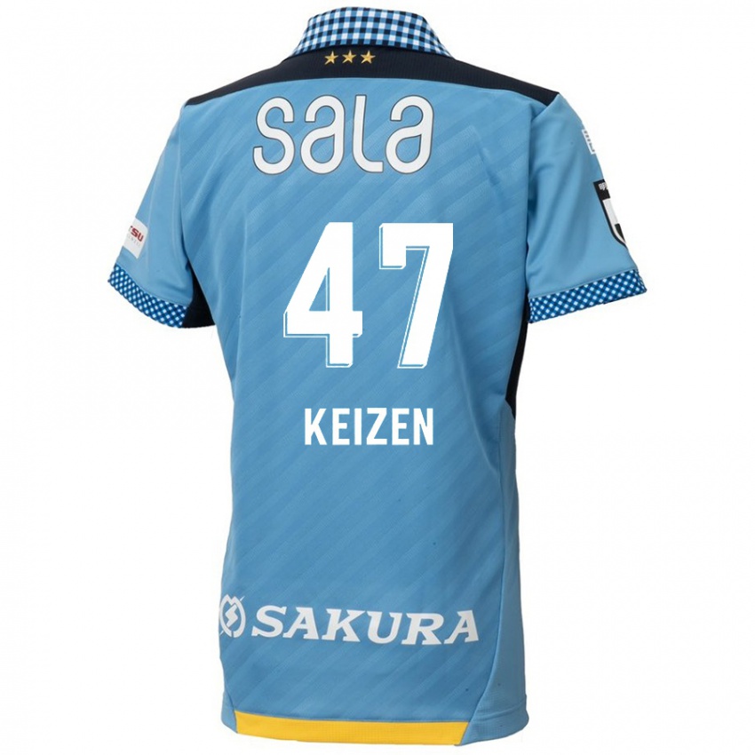 Kinder Keizen Iida #47 Blau Schwarz Heimtrikot Trikot 2024/25 T-Shirt Österreich