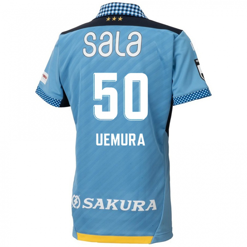 Kinder Hiroto Uemura #50 Blau Schwarz Heimtrikot Trikot 2024/25 T-Shirt Österreich