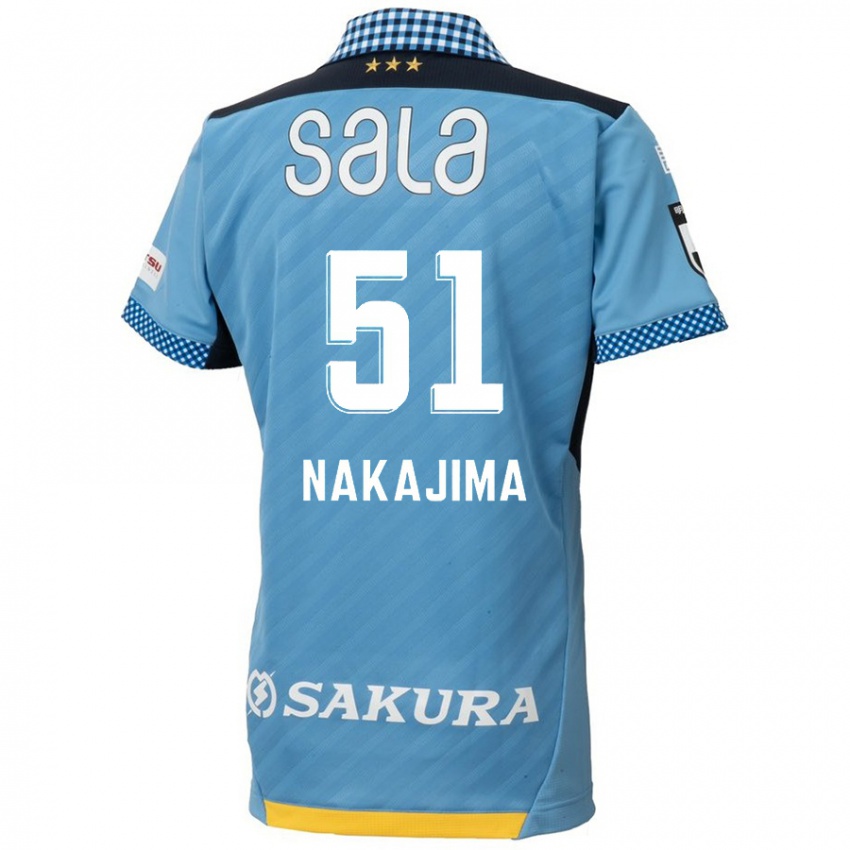 Kinder Keitaro Nakajima #51 Blau Schwarz Heimtrikot Trikot 2024/25 T-Shirt Österreich