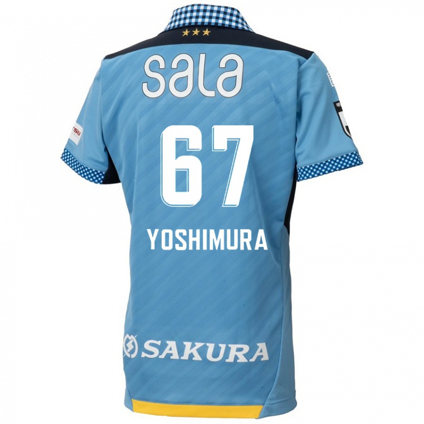 Kinder Ryusei Yoshimura #67 Blau Schwarz Heimtrikot Trikot 2024/25 T-Shirt Österreich