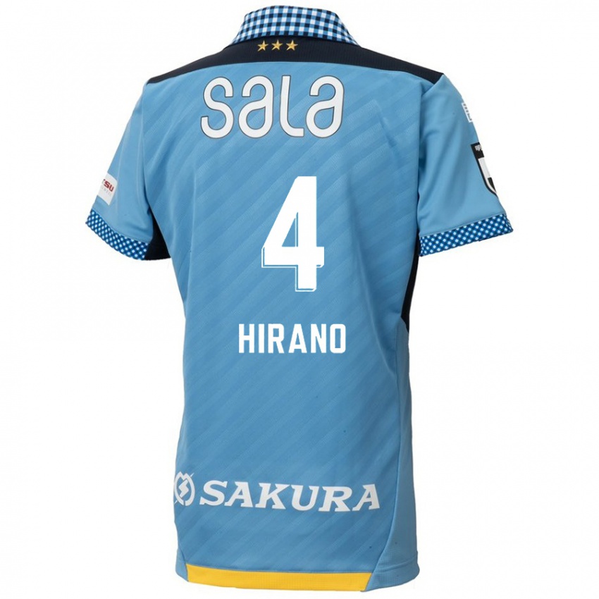 Kinder Rion Hirano #4 Blau Schwarz Heimtrikot Trikot 2024/25 T-Shirt Österreich