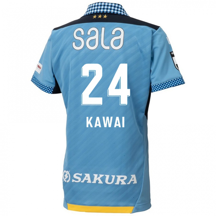 Kinder Yuki Kawai #24 Blau Schwarz Heimtrikot Trikot 2024/25 T-Shirt Österreich