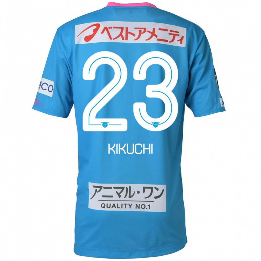 Kinder Taichi Kikuchi #23 Blau Rosa Heimtrikot Trikot 2024/25 T-Shirt Österreich