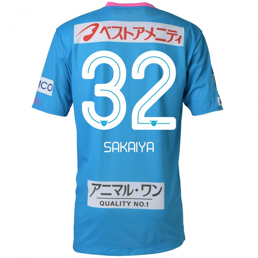 Kinder Keisuke Sakaiya #32 Blau Rosa Heimtrikot Trikot 2024/25 T-Shirt Österreich