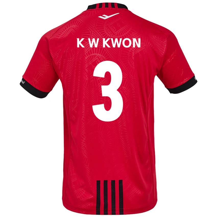 Kinder Wan-Kyu Kwon #3 Rot Schwarz Heimtrikot Trikot 2024/25 T-Shirt Österreich