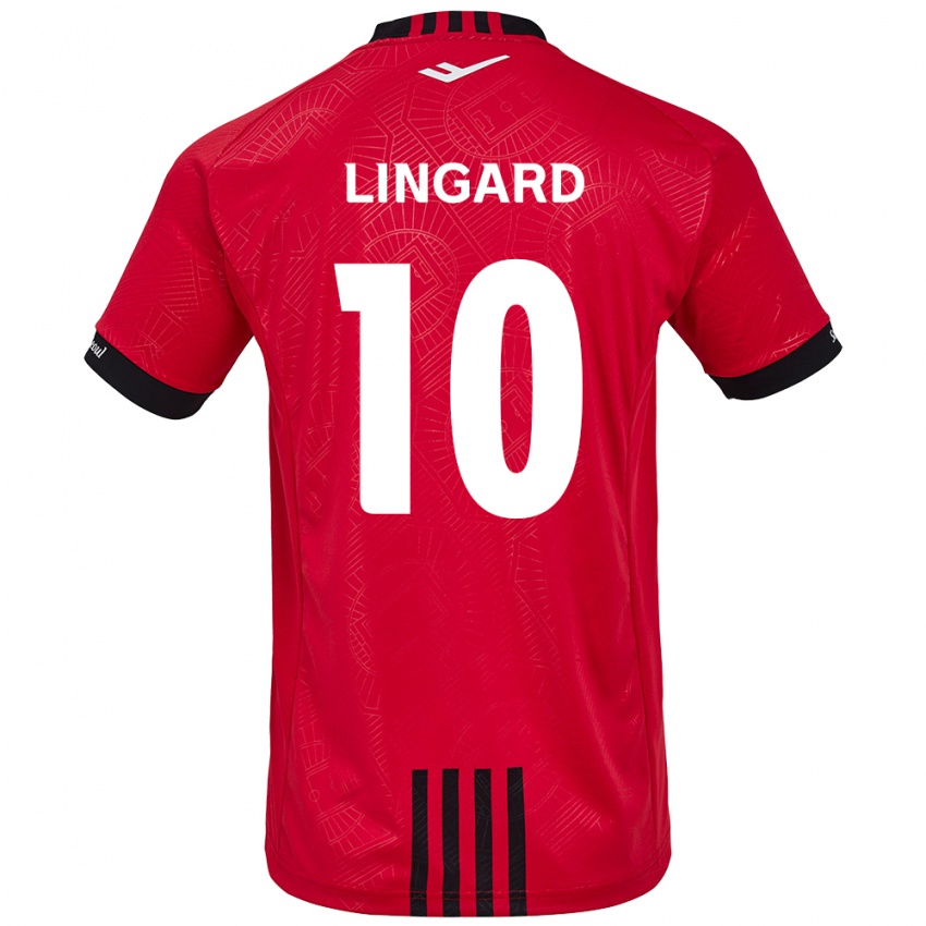 Kinder Jesse Lingard #10 Rot Schwarz Heimtrikot Trikot 2024/25 T-Shirt Österreich