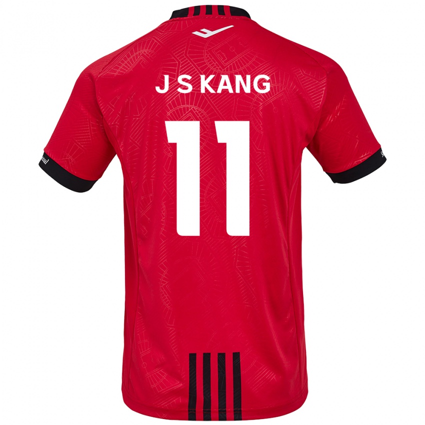 Kinder Seong-Jin Kang #11 Rot Schwarz Heimtrikot Trikot 2024/25 T-Shirt Österreich